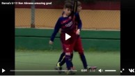 Потрясающий гол в матче детской команды Барселоны