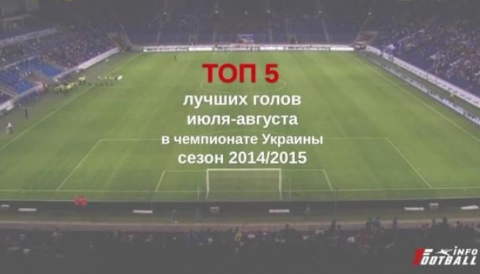 ТОП-5 самых красивых голов в чемпионате Украины (Июль-Август). Сезон 2014/2015